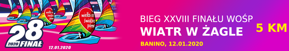 Bieg XXVIII finału WOŚP „Wiatr w żagle” - 5 km