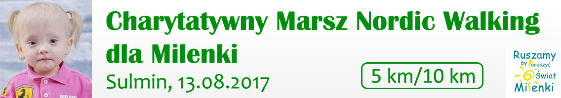 Charytatywny Marsz Nordic Walking dla Milenki
