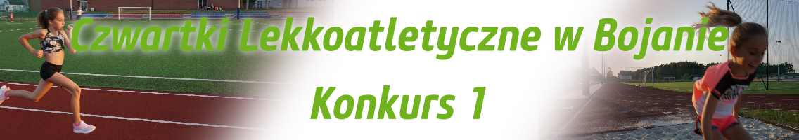 Czwartki lekkoatletyczne  w Bojanie - jesień 2019, konkurs 1